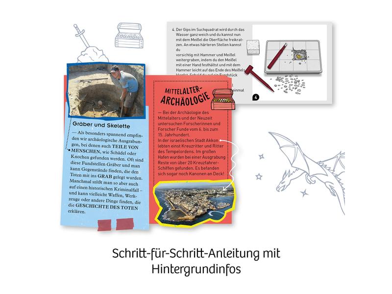 Kosmos Experimentierkasten Ritter-Schatz Münzen und Spielsteine ausgraben