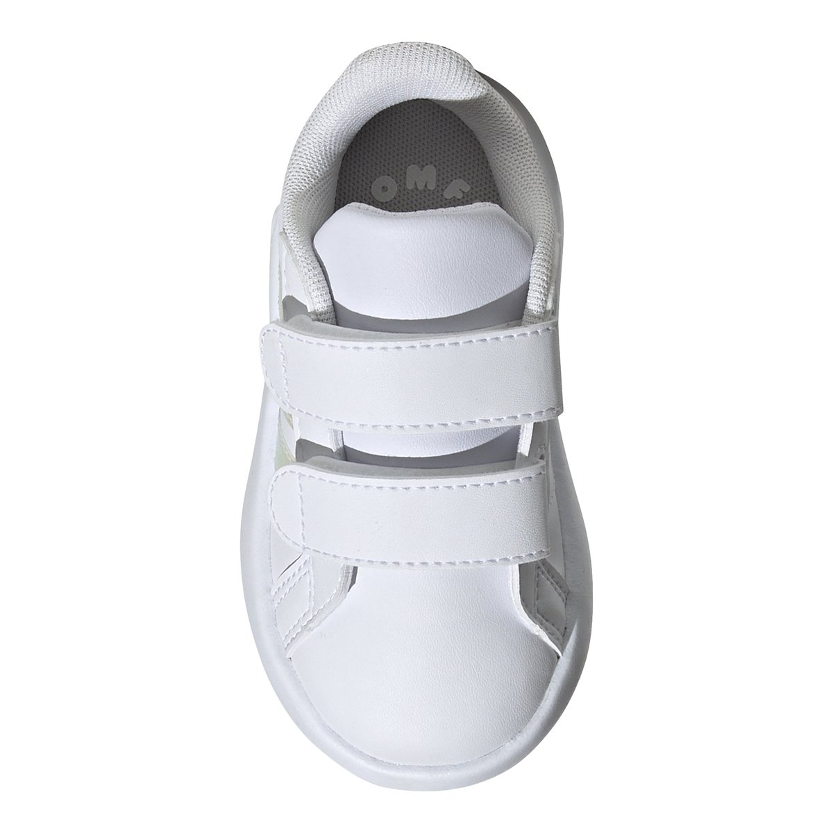 Facile à mettre-Court2-ig-Baskets - Talon plat - Blanc Multi