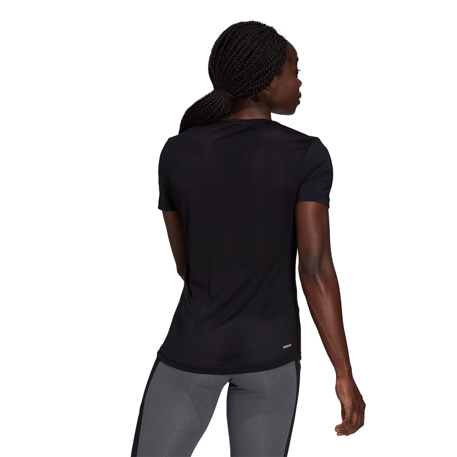 adidas Design 2 Move Training Hardloopshirt Korte Mouwen Zwart Dames