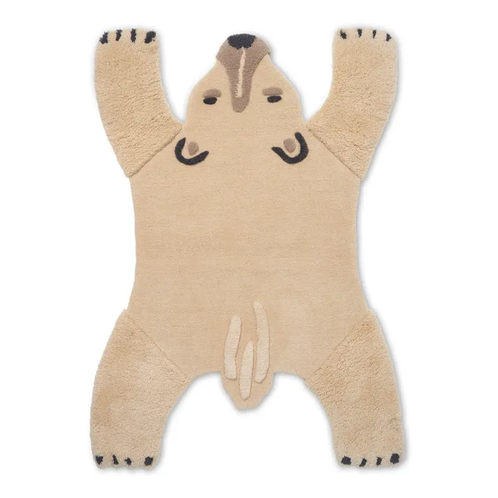 Ferm Living Kids Tapis tufté ours polaire | Blanc cassé