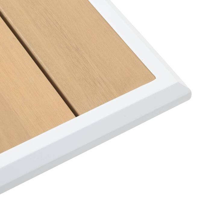 Table de jardin AXIOME Eucalyptus & Blanc