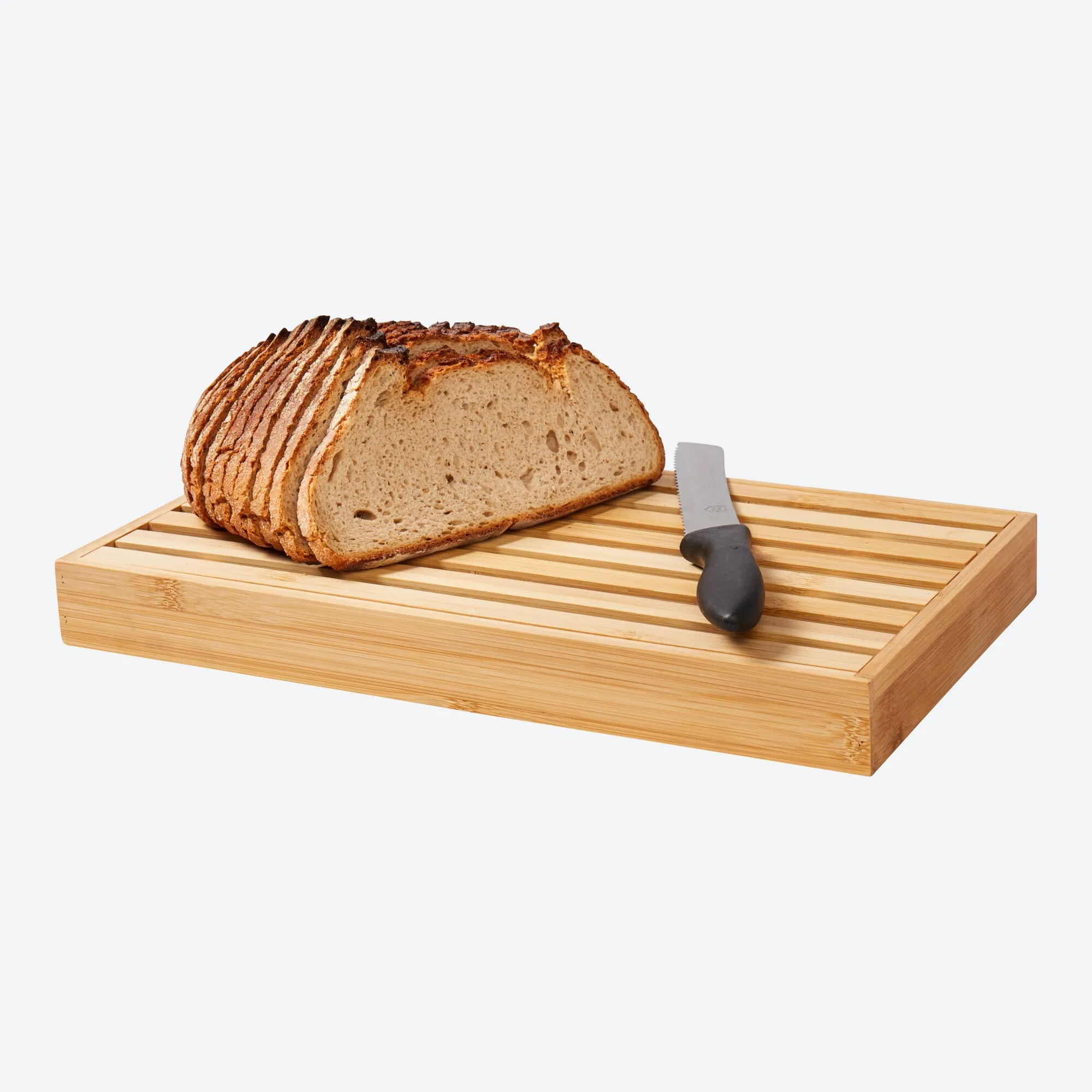 Brotschneidebrett aus Bambus, ca. 38x23x4cm