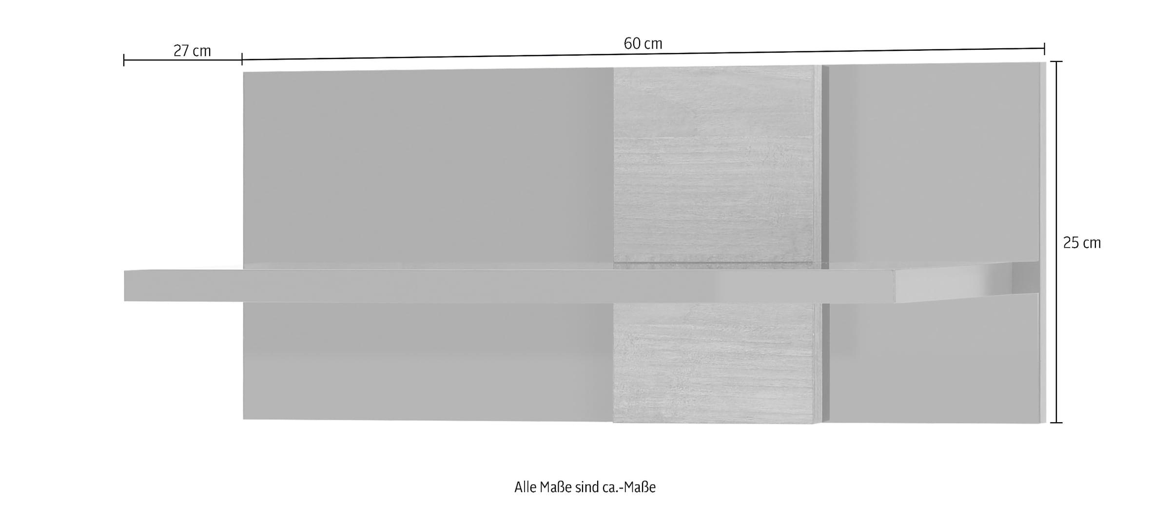 MCA furniture Wandboard »Positano« 1 Stk. tlg. Breite ca. 60 cm