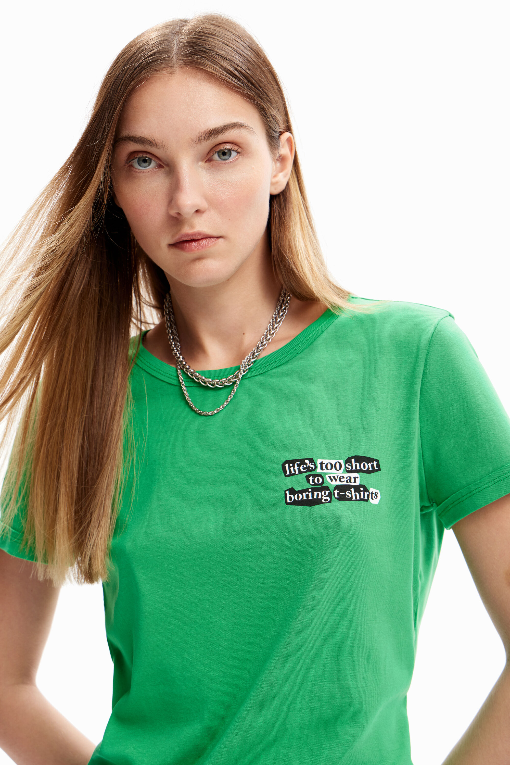 T-shirt message collage