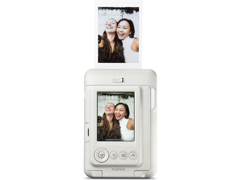 Fujifilm Fotokamera Instax Mini LiPlay Weiss Hybrid-Sofortbildkamera