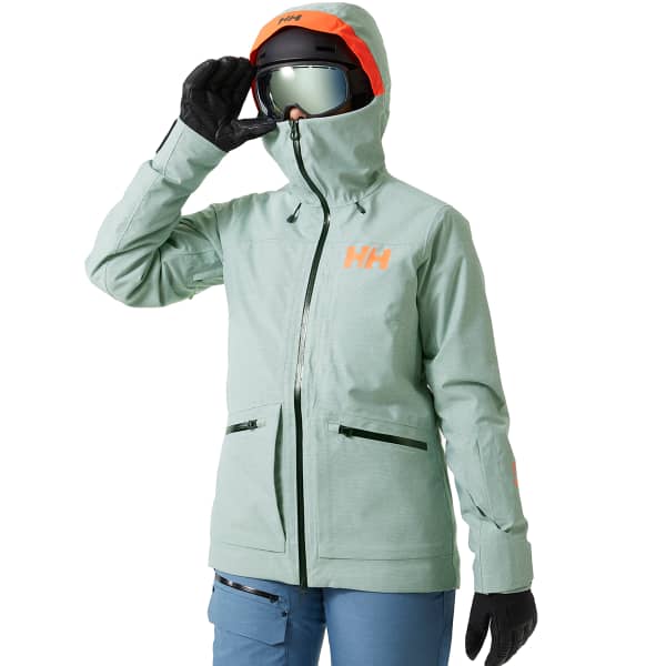 Veste de ski HELLY HANSEN W POWDERQUEEN 3.0 JACKET JADE 2.0