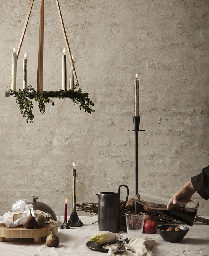 ferm LIVING Circle lysestage adventskrans Brass