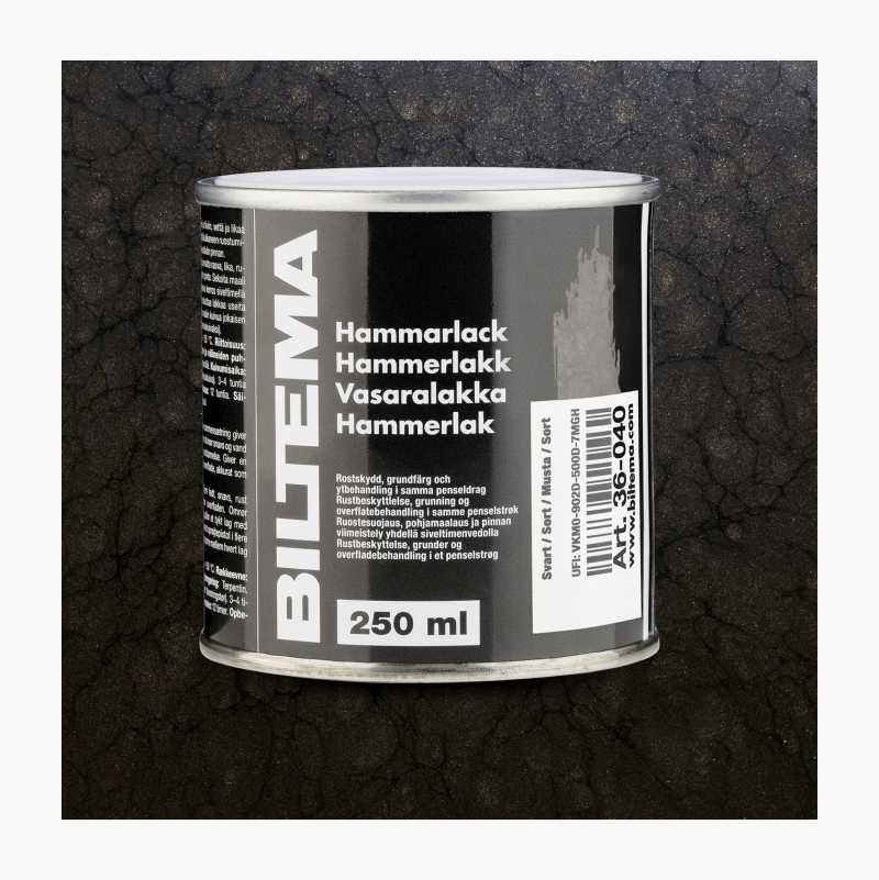 Hammerlakk, sort, 250 ml