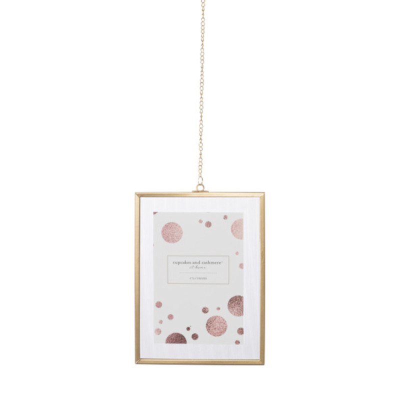 Fotolijst met ketting - 20x15x1 cm - goudkleurig