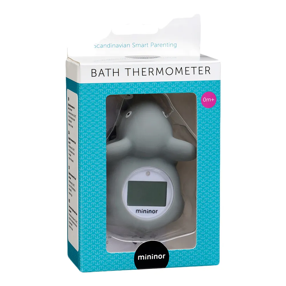 Mininor digitalt badetermometer - grå