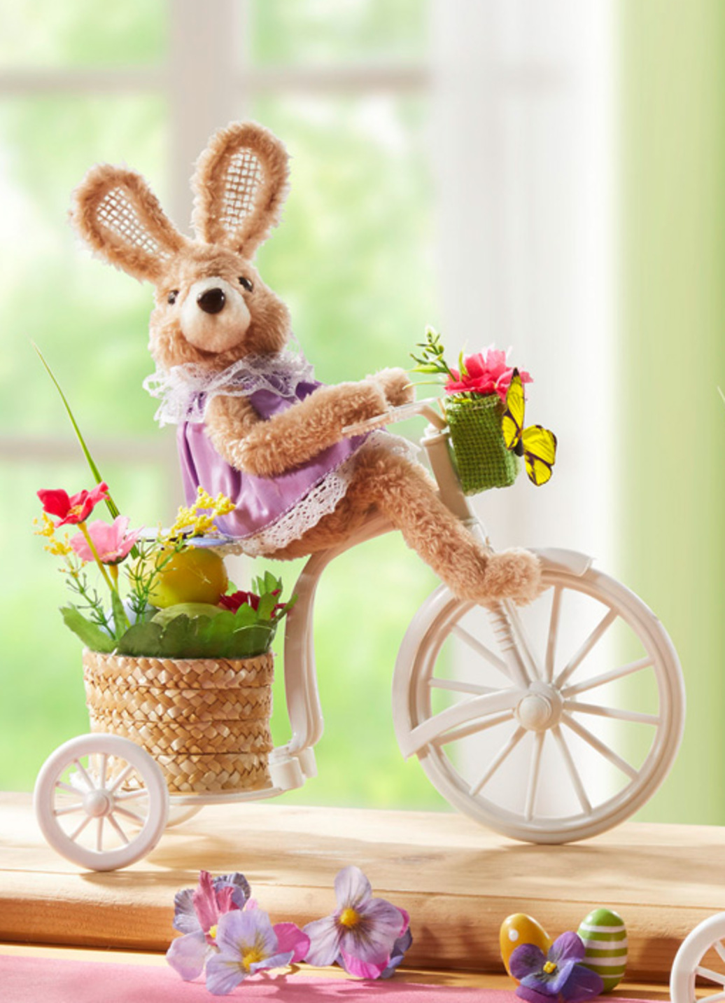 Hase auf Fahrrad