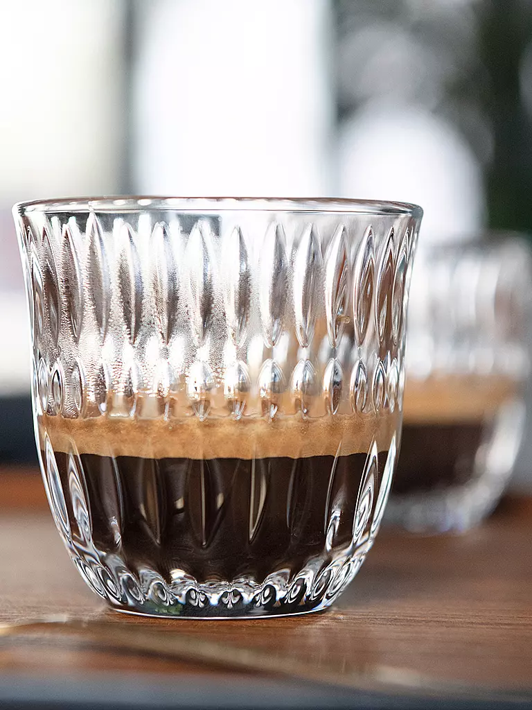 NACHTMANN Espresso Doppio Glas 2er Set ETHNO Barista 90ml transparent