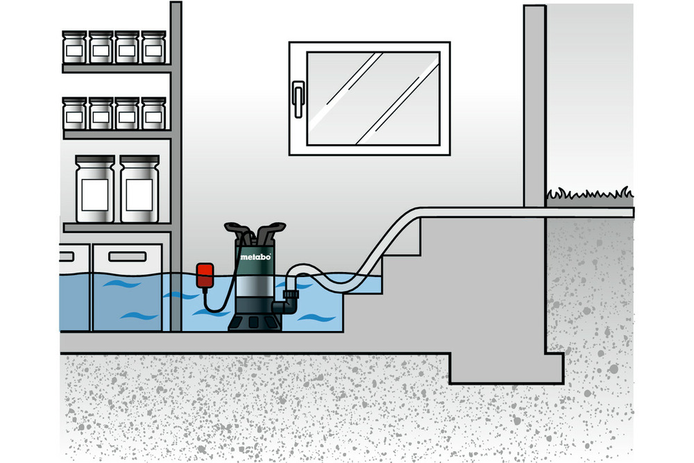 Pompe immergée ps 18000 sn - 1100w - eau sale - 19000 l/h