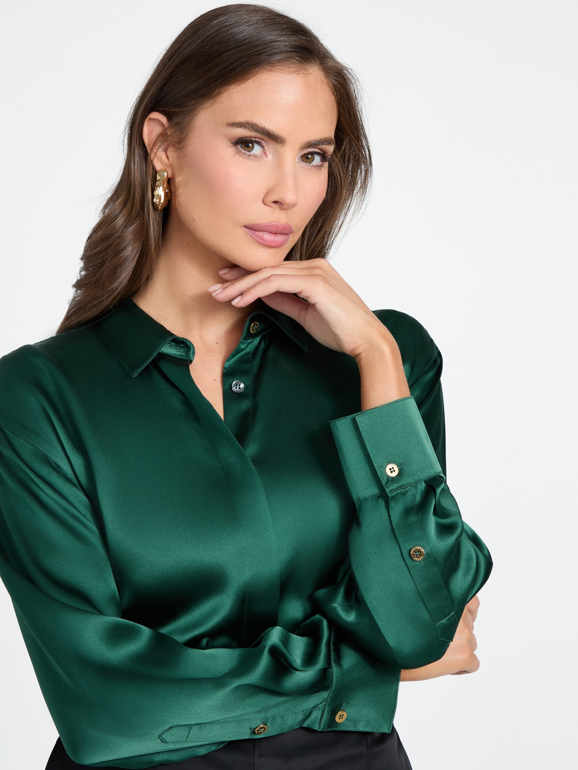Camisa Elisa de seda oversized