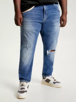 Calça jeans Plus Austin Slim Tapered Distressed