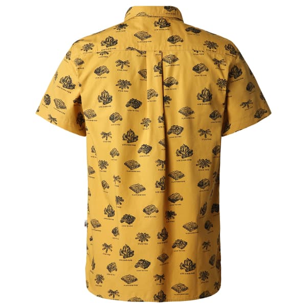 Chemise THE NORTH FACE M S/S BAYTRAIL PATTERN SHIRT ARROWWOOD YELLOW CAMPFIRE PRINT