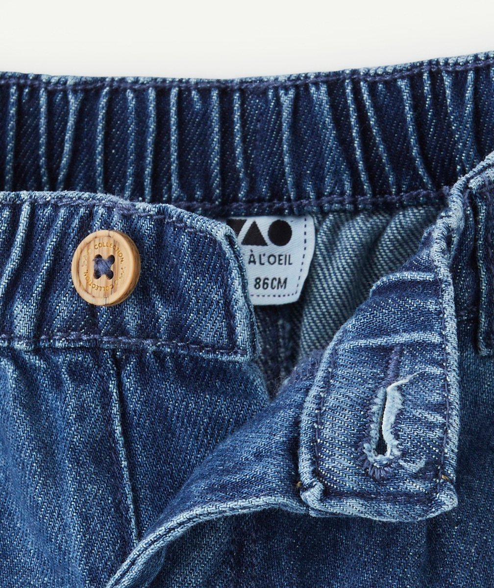 PANTALON SLOUCHY BÉBÉ GARÇON EN DENIM LOW IMPACT