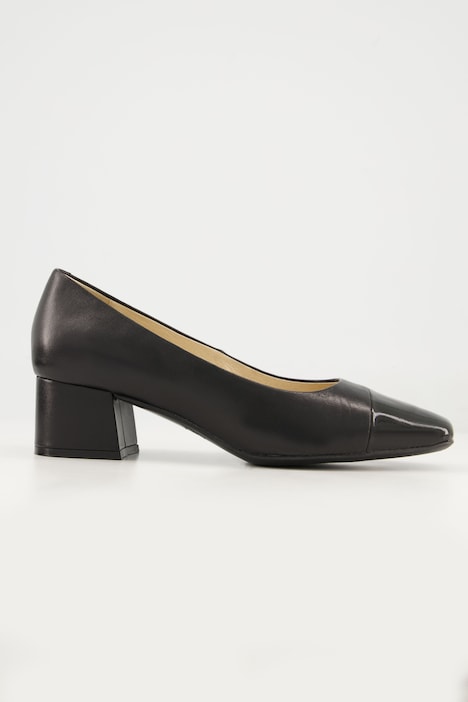 Caprice Leder-Pumps, farbige Spitze, Komfortweite