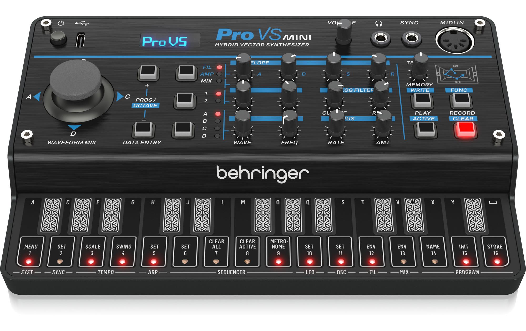 Synthesizer PRO VS MINITragbarer 4-stimmiger Hybrid-Synthesizer