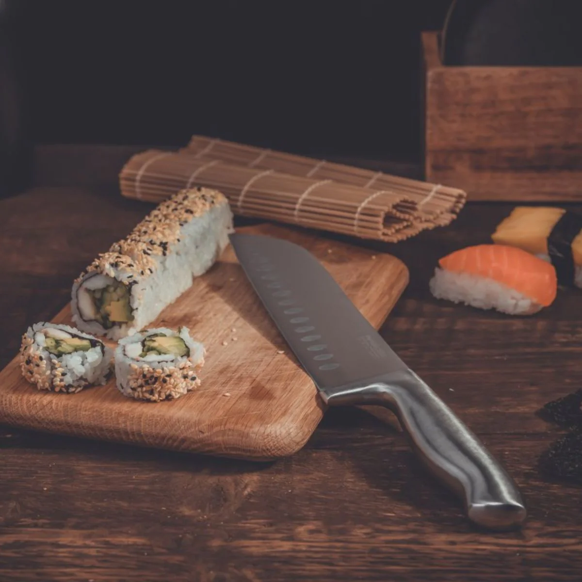 Couteau de cuisine Santoku lame de 18 cm Star