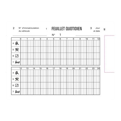 Exacompta - Livret individuel de contrôle pour conducteurs et convoyeurs de véhicules routiers - 14,8 x 10,5 mm