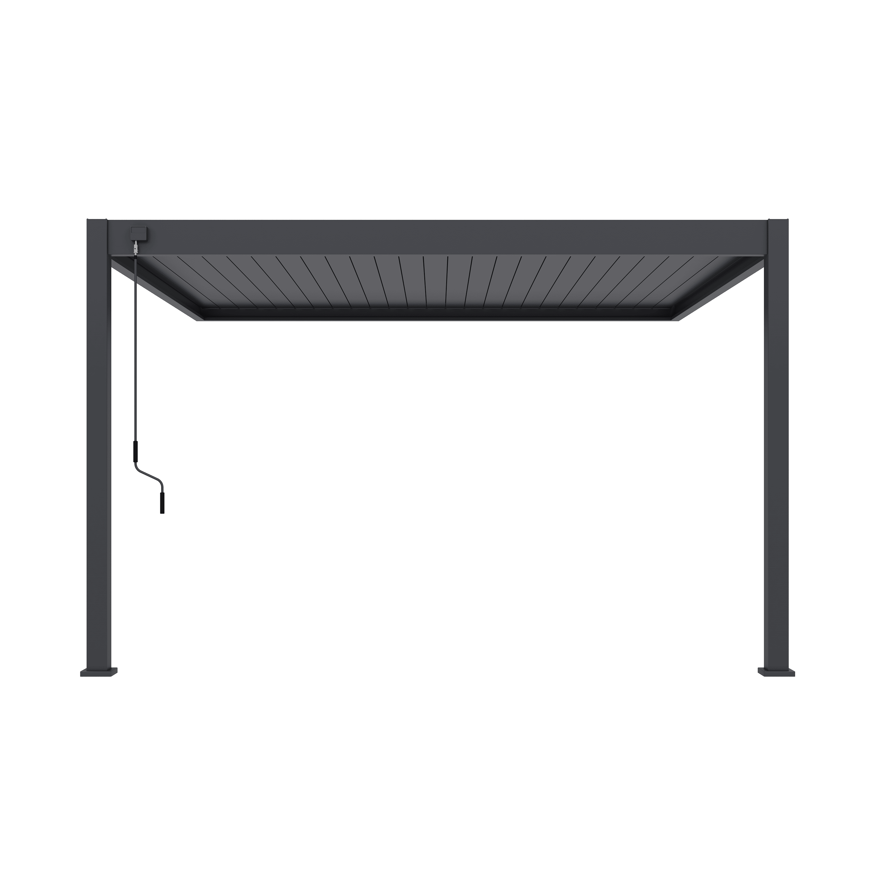 Orion Deluxe 360 x 400 cm muur terrasoverkapping - Anthracite