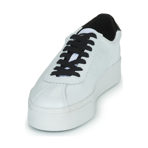 Superga - WHITE BLACK - Blanc