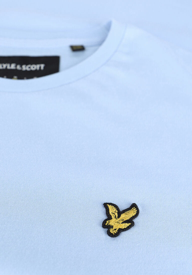 LYLE & SCOTT blauwe lyle & scott t-shirt plain t-shirt