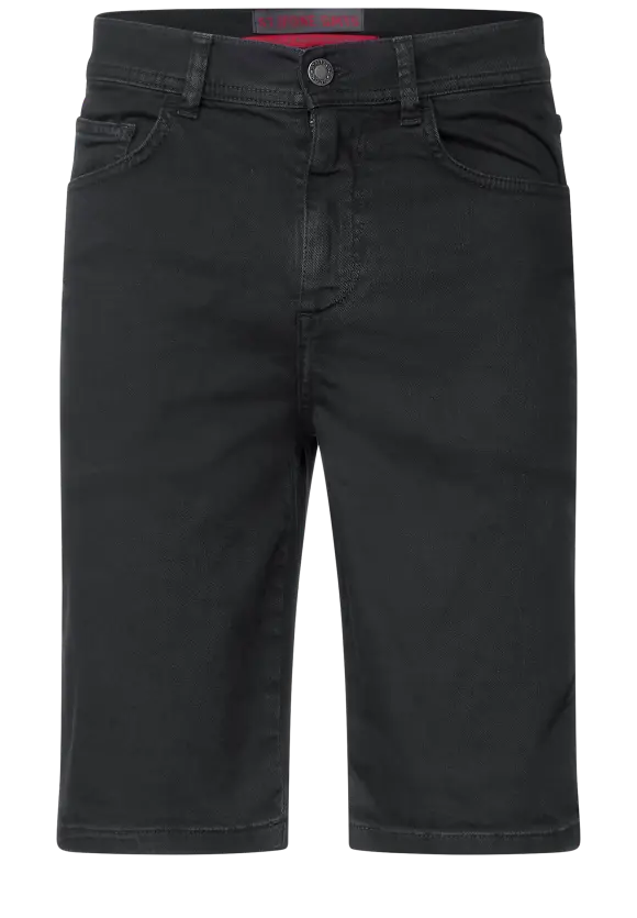 Colored Jeansshorts - Black