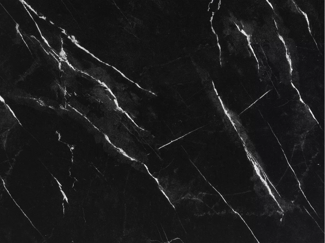 Table basse avec 2 tiroirs en MDF - Effet marbre noir - ANTRIM de Pascal Morabito