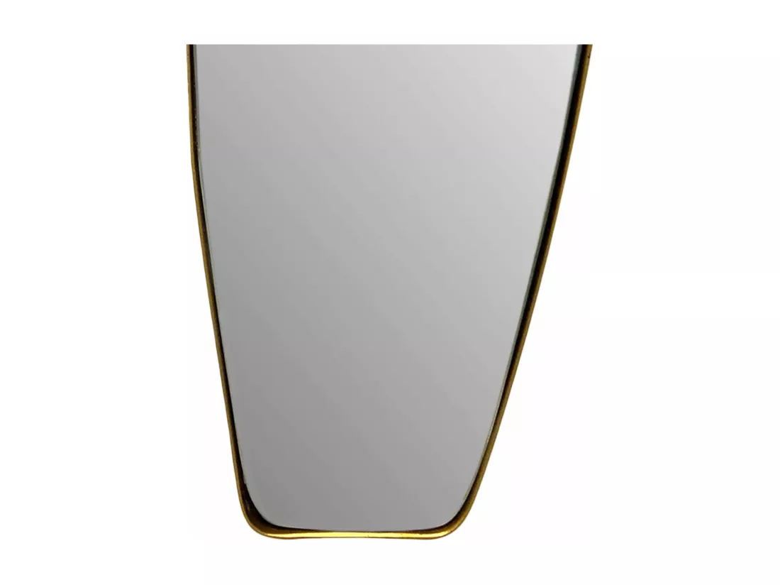 Miroir Murale Métal 33x90 cm Miroir Mur Couloir Grand Doré Asymétrique