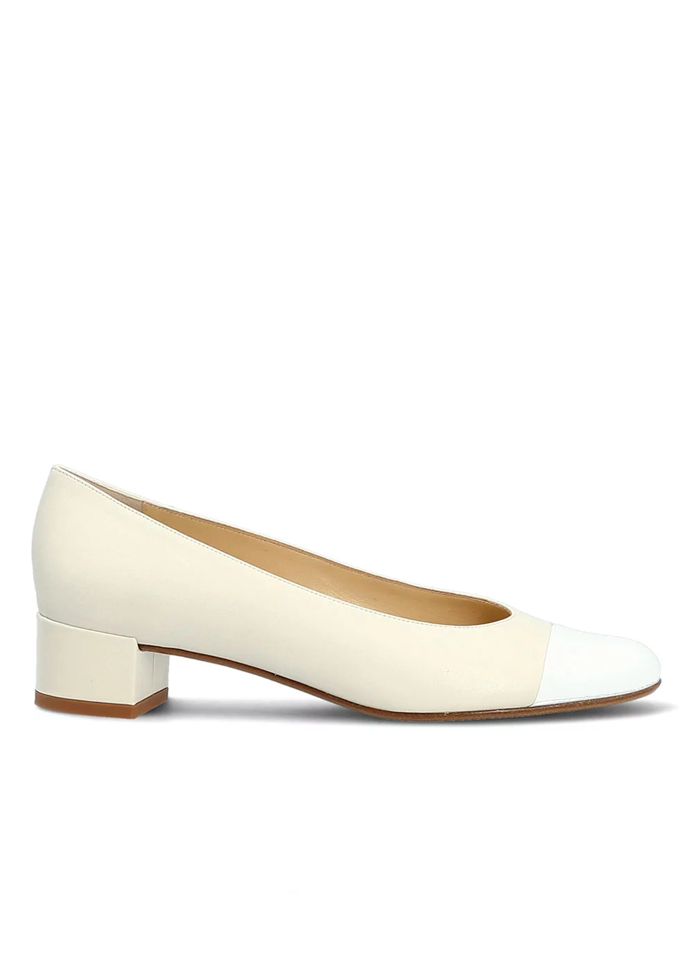 ESCARPIN LAURIER CUIR ET VERNIS MASTIC