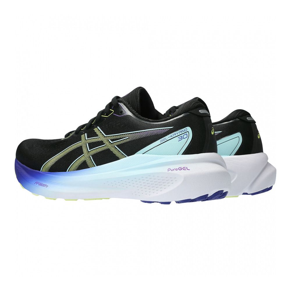 Asics GEL-KAYANO 30 - Chaussures running Femme black/glow yellow