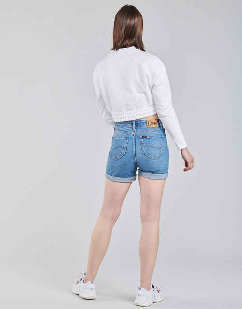 Tommy Jeans - TJW SUPER CROPPED BADGE CREW - Blanc