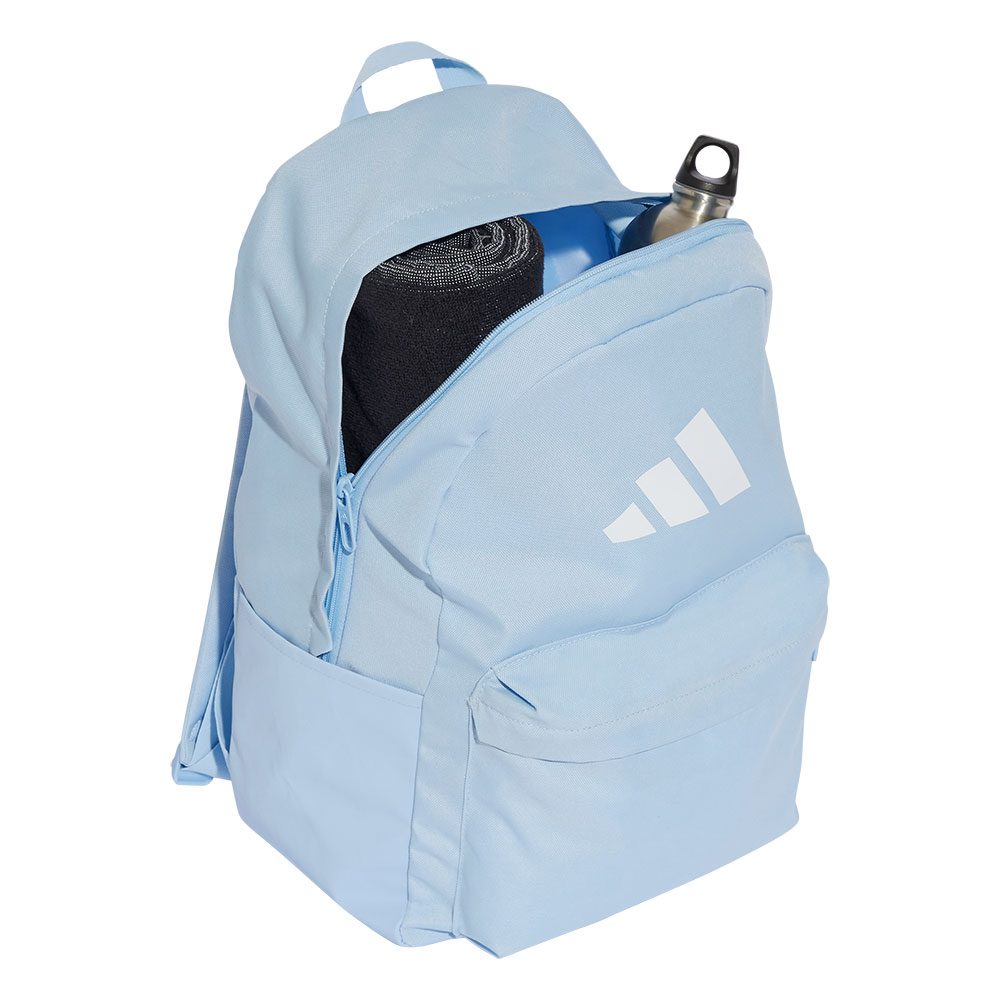 adidas Classic 3-Streifen Logo Rucksack glow blue
