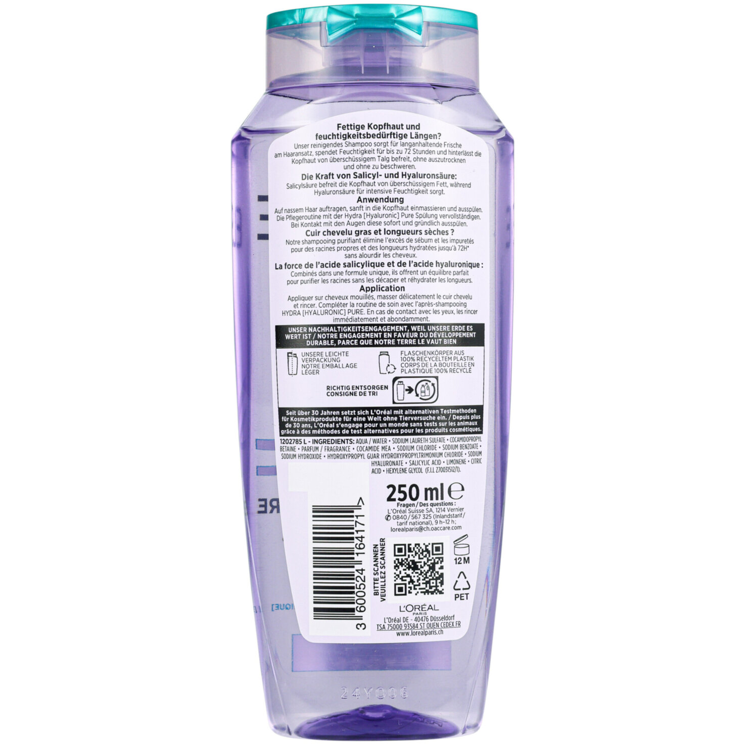 L'Oréal Paris Elseve Hydra Hyaluronic Pure Shampoo