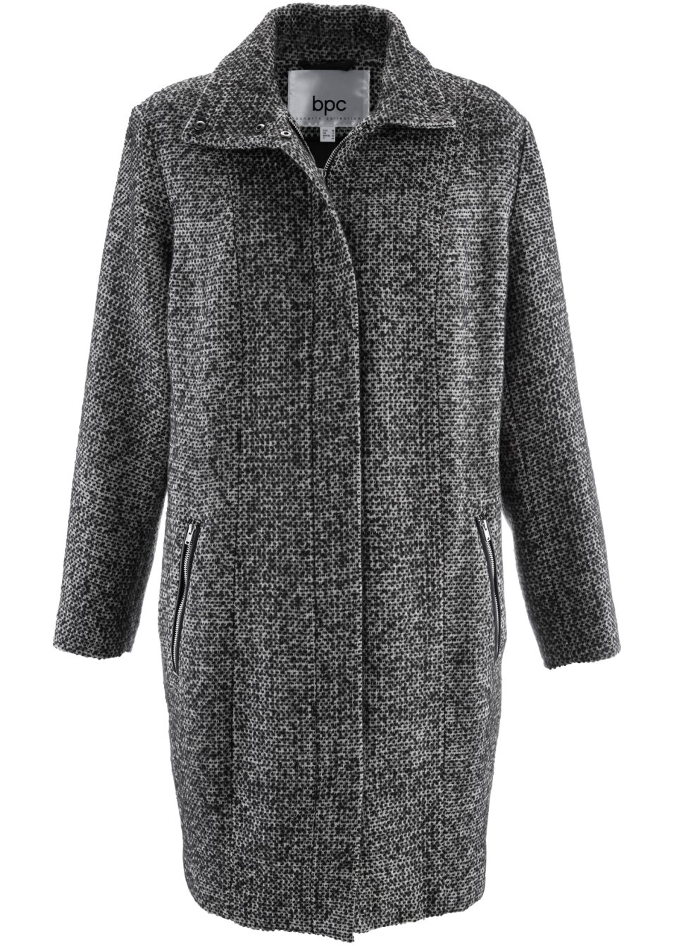 Manteau mi-saison décontracté imitation laine