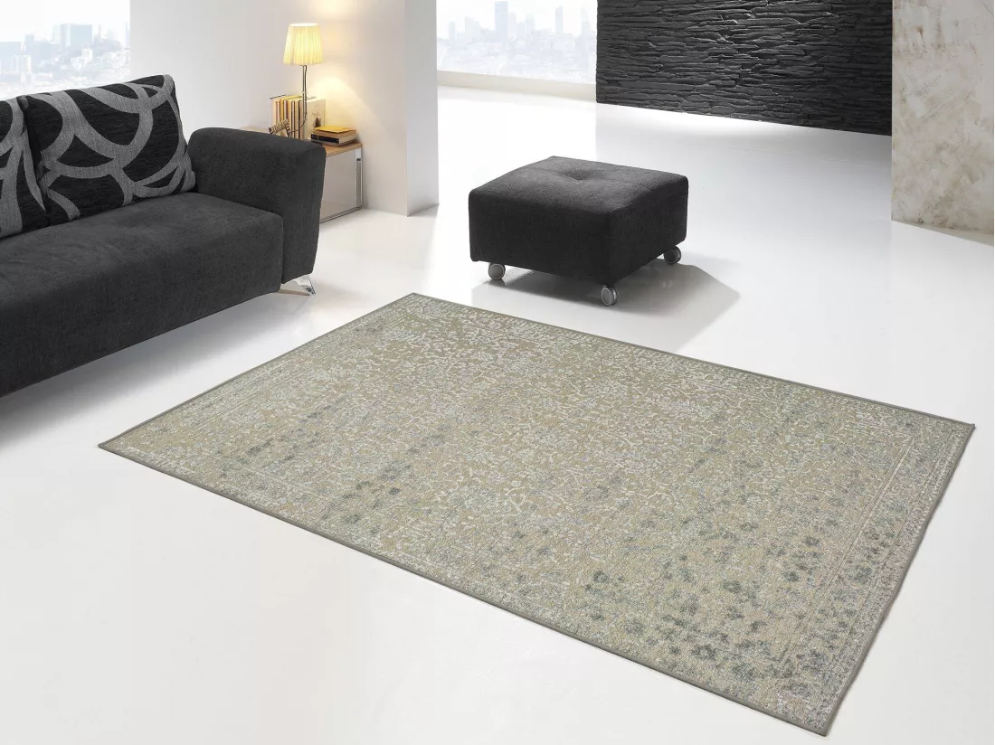 Tapis intérieur - vintage - argent - 160 x 230 cm - ISABELLA