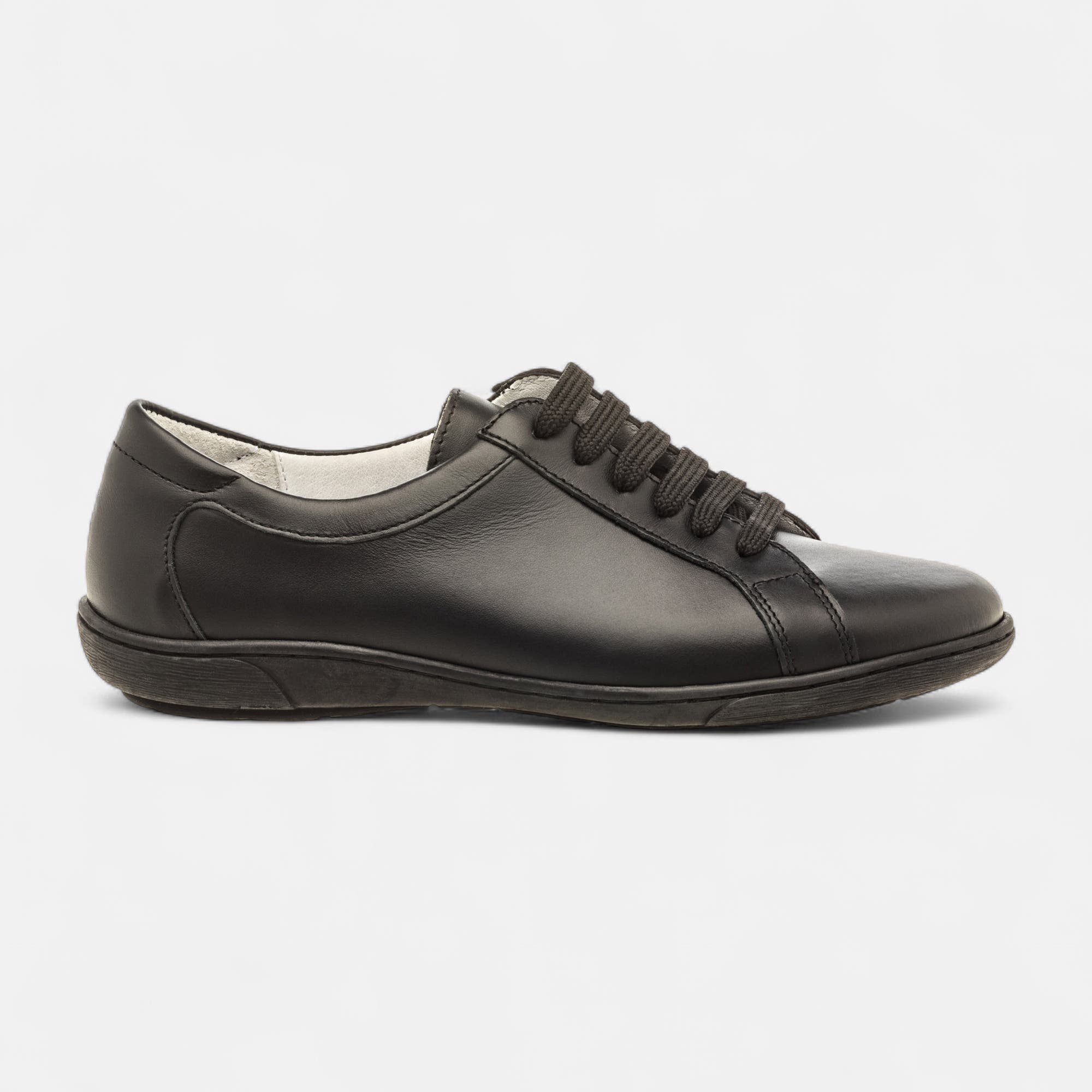 Derbies pieds sensibles Femme en cuir noir