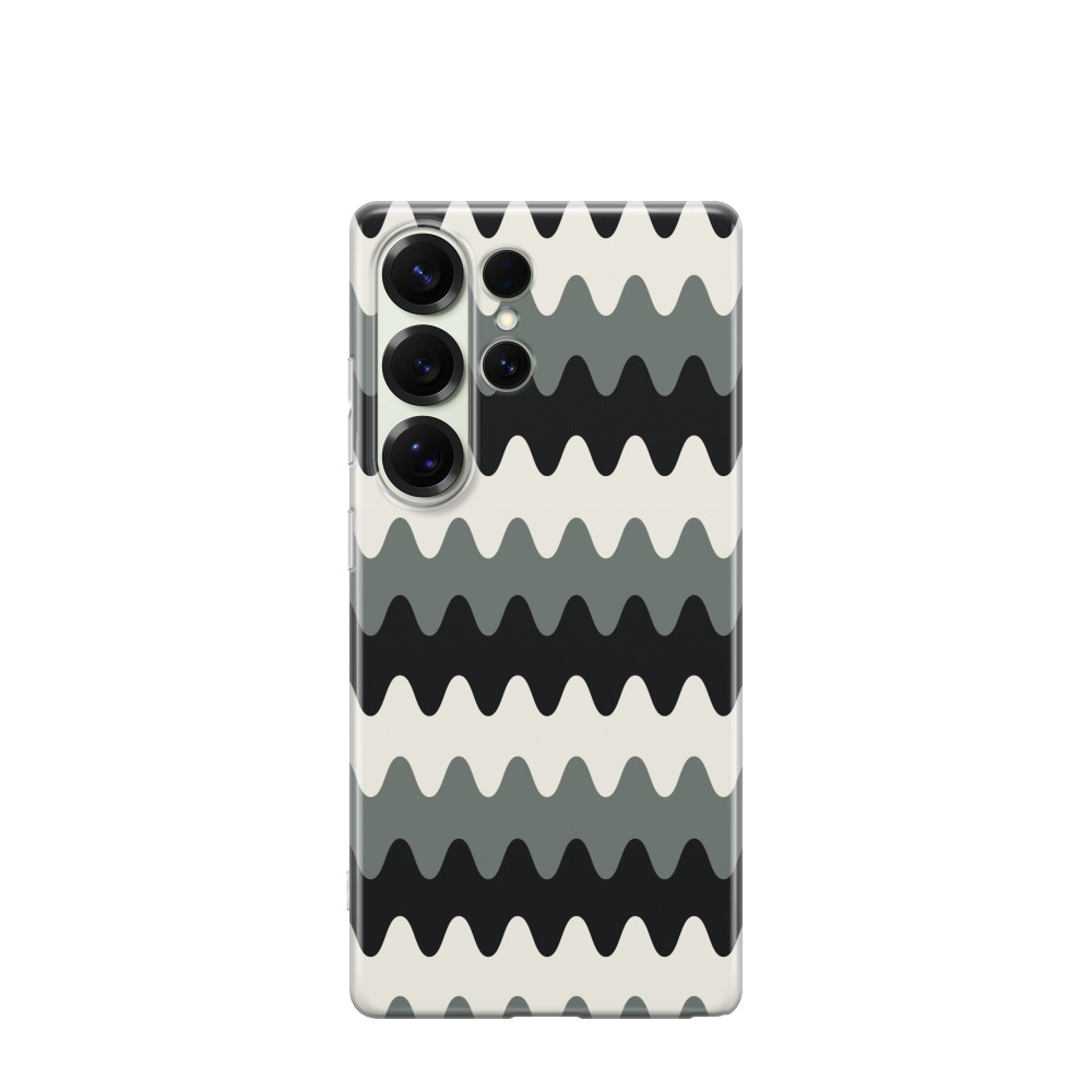 Samsung Galaxy S25 Ultra Gummi Hülle Grauzone - Schwarz