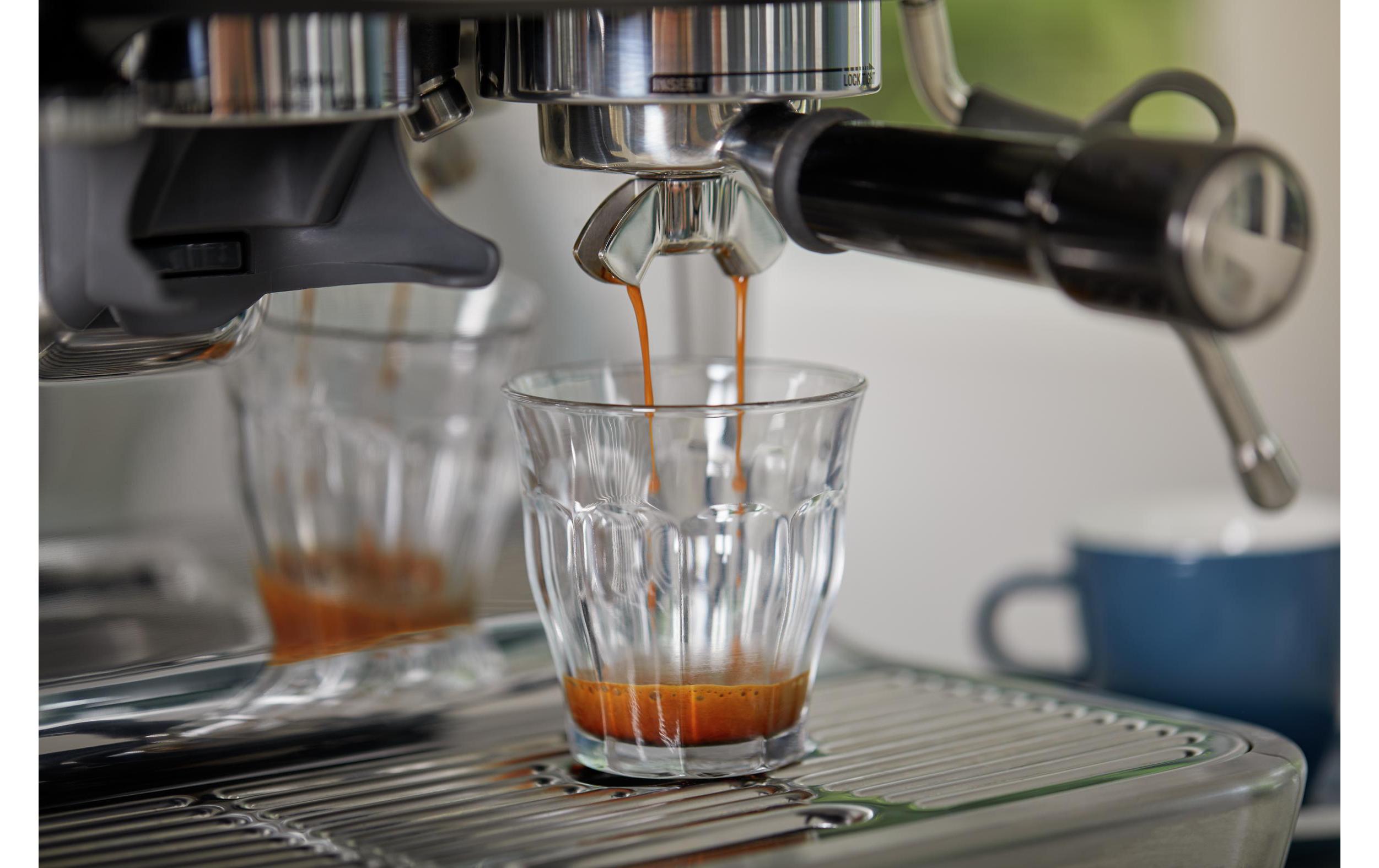 Siebträgermaschine Barista Pro Silber<br>Professionelle Espressomaschine, silbern