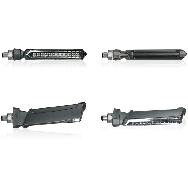 Chaft - Clignotants séquentiels LED Hammer Noir / Transparent