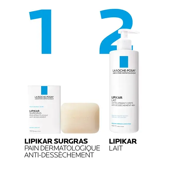 Sabonete de limpeza La Roche-Posay Lipikar Extra-Rico Anti-Ressecamento 150g