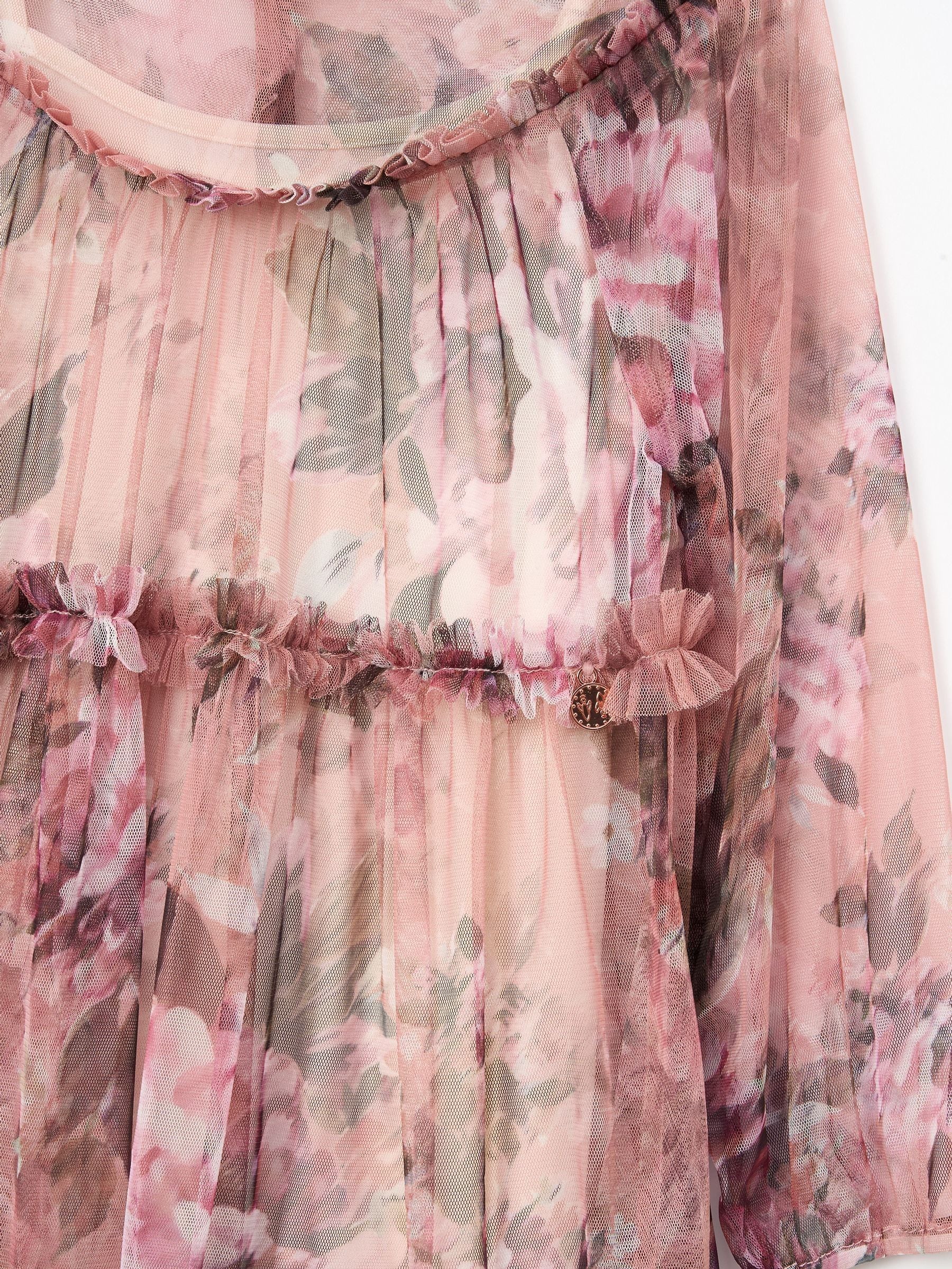 Roze - Angel & Rocket Cara Printed Swing Mesh Dress