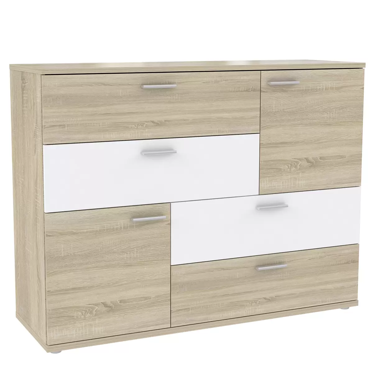 Kommode Skive weiss,hellbeige