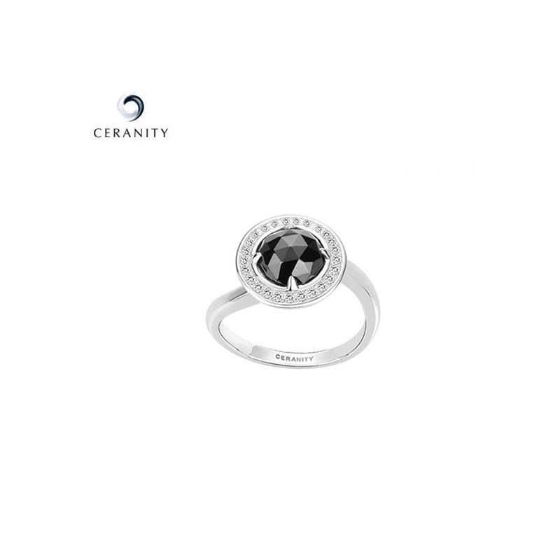 Bague Céramique et argent Ceranity 1-12/0081-N