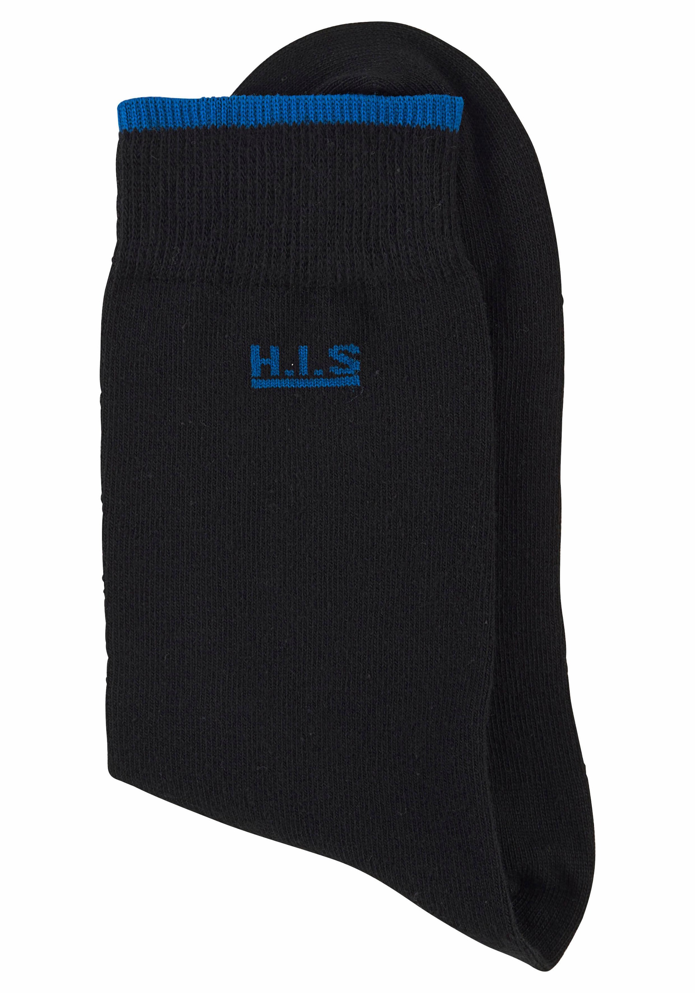 H.I.S Socken Packung, 7 Stk. tlg. mit farbigen Bündchen