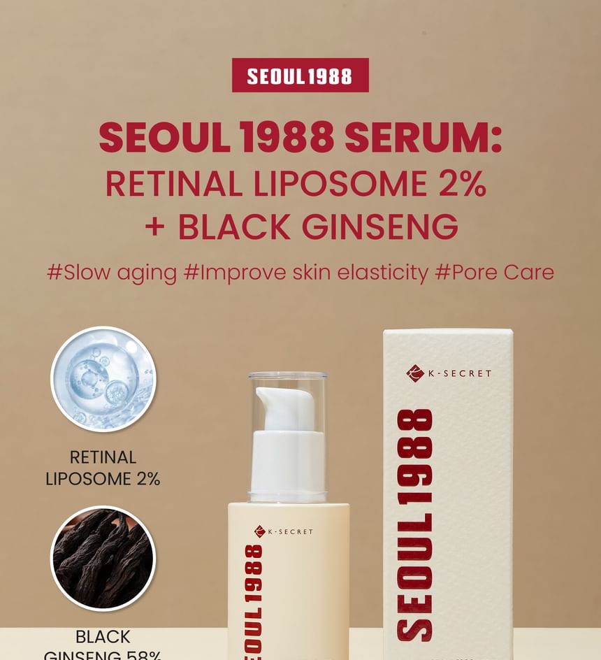 KSECRET - SEOUL 1988 Serum: Retinale Liposomen 2% + Zwarte Ginseng