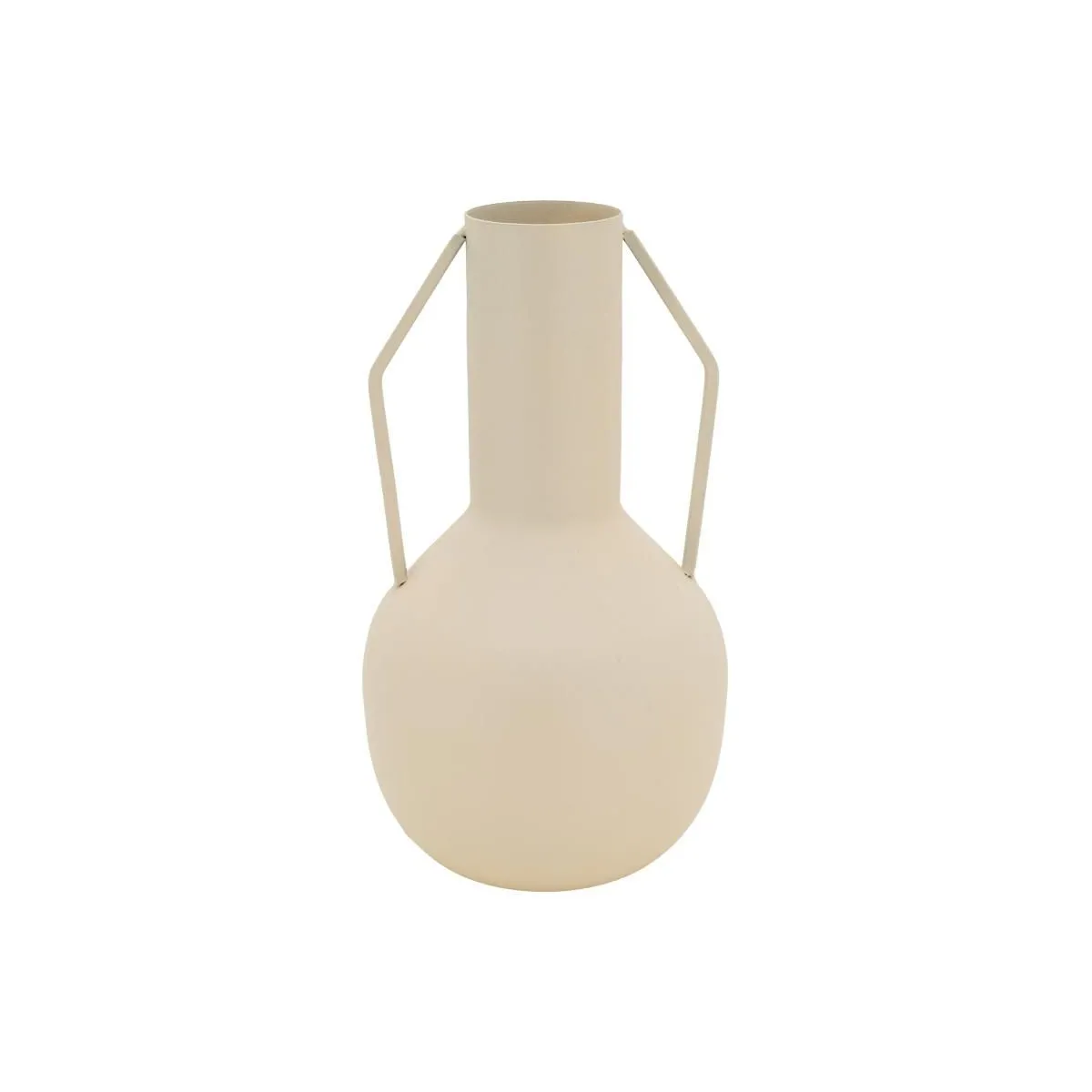 Aubry Gaspard Vase en métal MELTIK Beige.