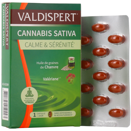 Valdispert Cannabis sativa : calme et sérénité - Anti stress naturel